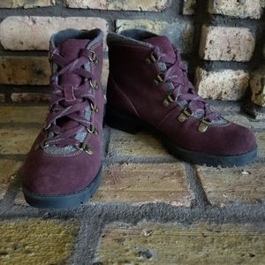 Clarks purple sued hiking boots